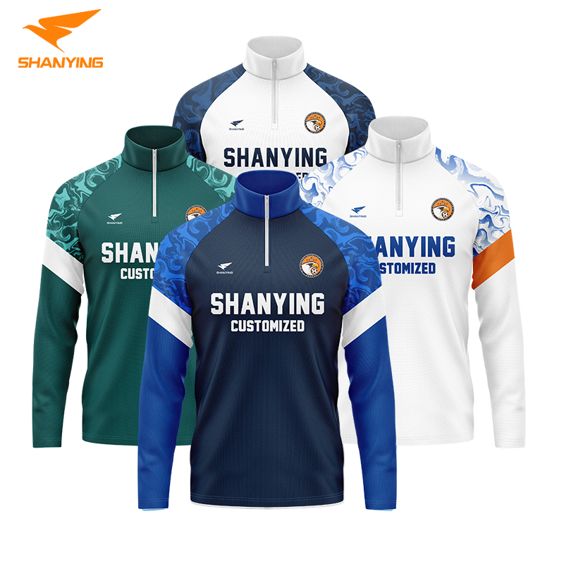 Manufacturer Custom 1/4 Quarter Zip Jogging Suits Quality Joggers Tracksuit Men Blank Sweatsuit Soccer Training Tracksuit Set