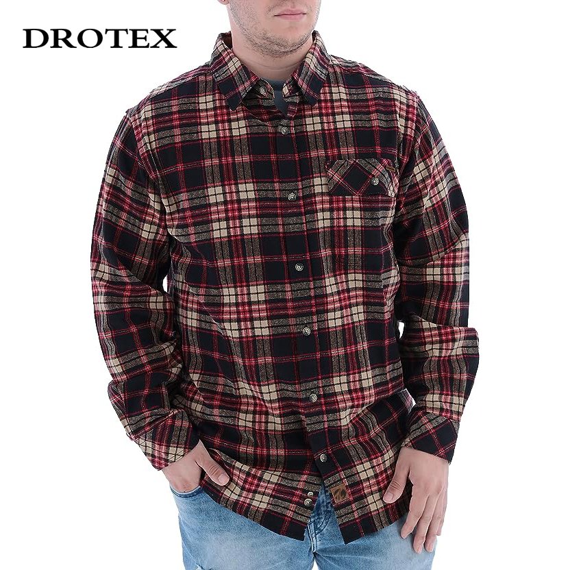 Customization Welding Cotton Long Sleeve Fire Proof Frc Plaid Shirts Spring Autumn Flame Resistant Fr Work Wear Plaid Shirt