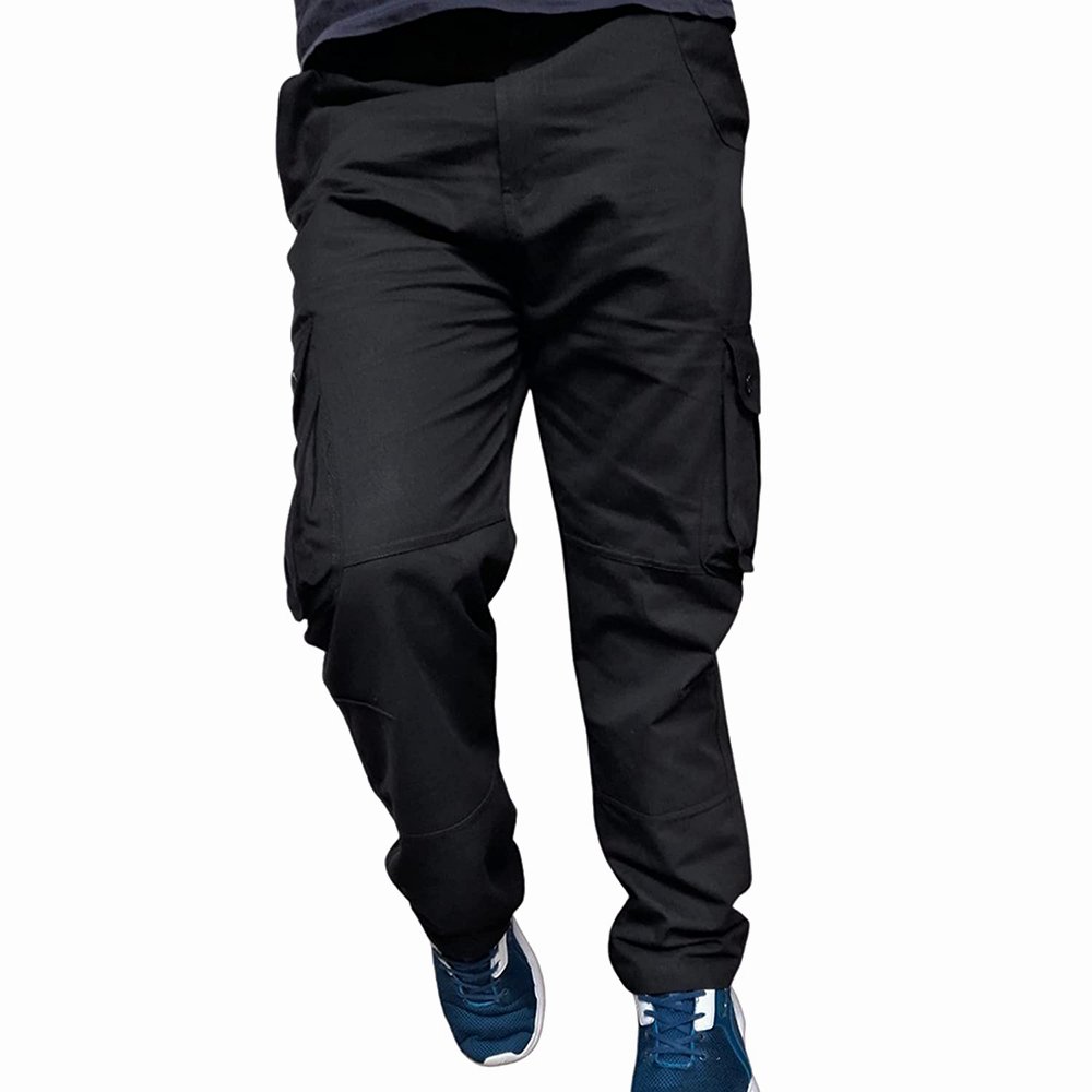 Fashion Loose Fit High Quality Oversized Men's Casual Cargo Pants in Black Color Stylish Cargo Pants For Boys