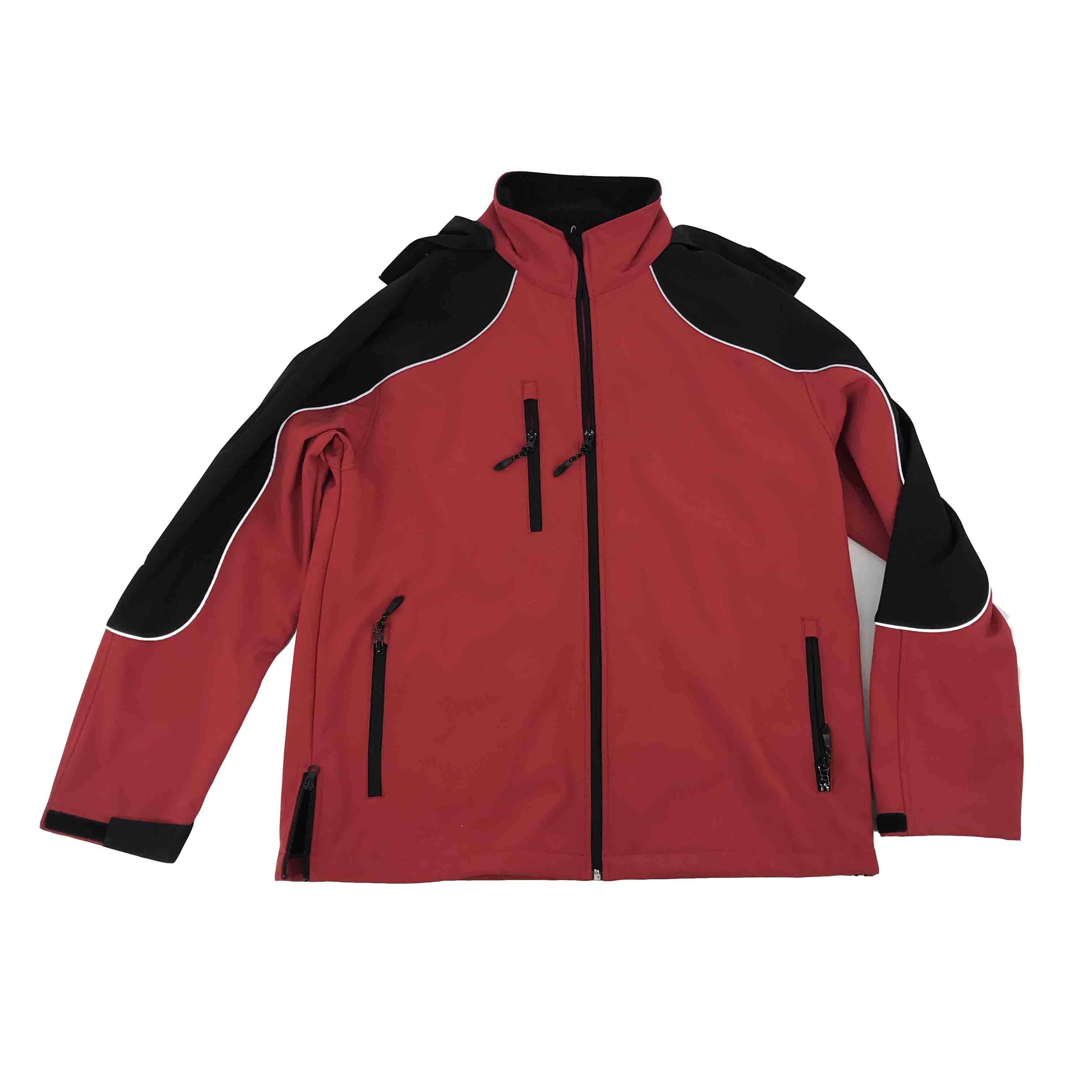 Autumn Winter Outdoor Jacket Mountaineering Hiking Solid Color Zipper Hoodie Softshell Jacket Clothing