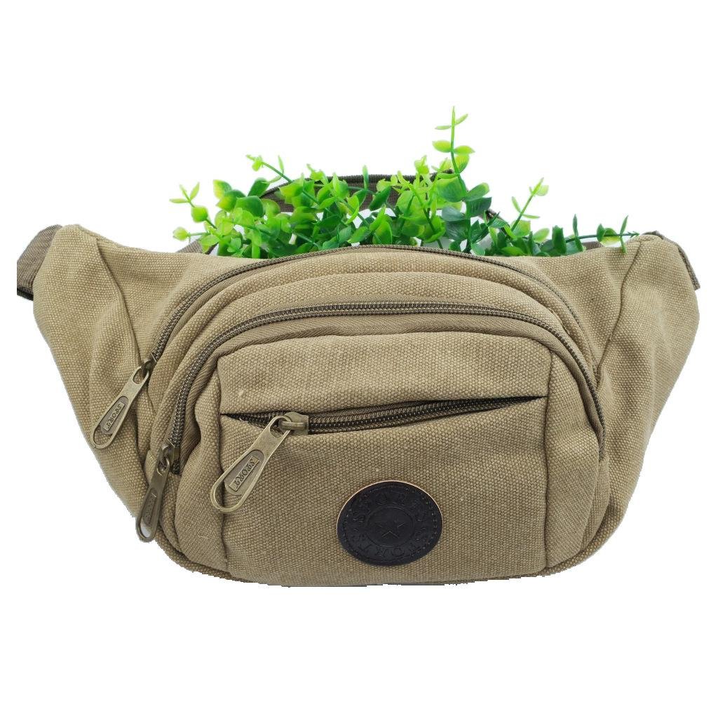 Men's pocket canvas, multi-purpose sports bag, Korean-style business handbag factory supply