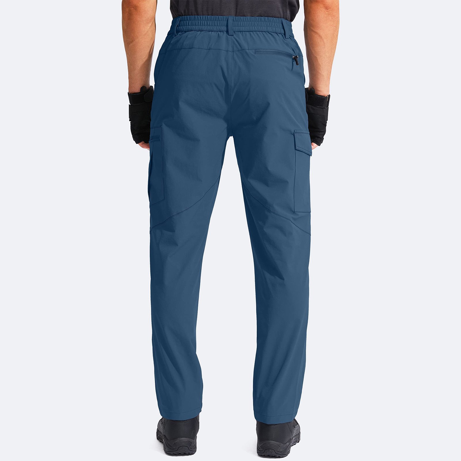 Men's Woven Ripstop Nylon Golf Tactical Cargo Pants Breathable Sports Clothing Sports Clothing Manufactures Black Waist Flat