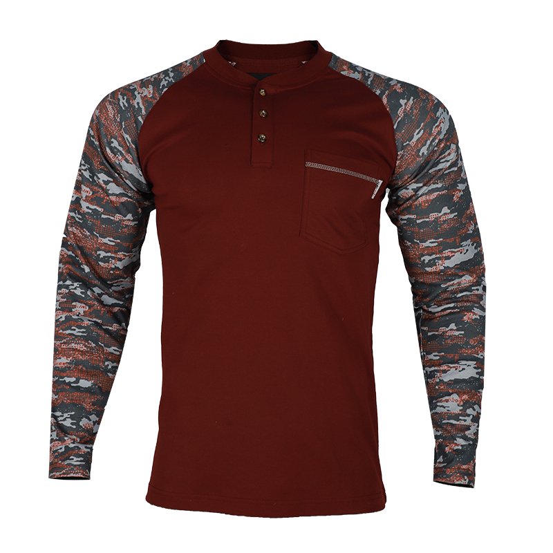FR Shirts Flame Resistant Shirts NFPA2112 7oz Work Fire Retardant Work Clothes Fire Retardant Henley Shirt