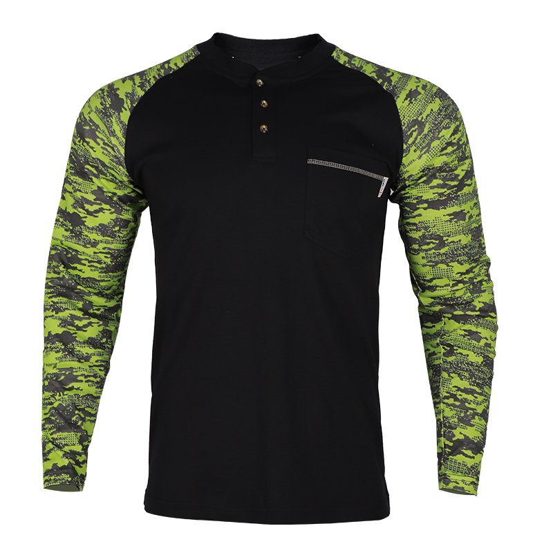 FR Shirts Flame Resistant Shirts NFPA2112 7oz Work Fire Retardant Work Clothes Fire Retardant Henley Shirt