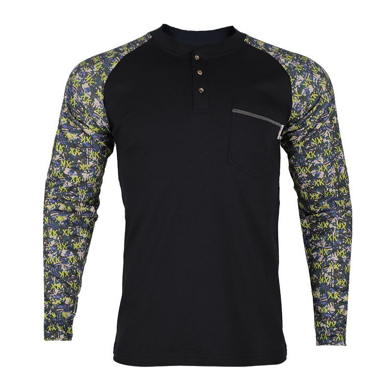 FR Shirts Flame Resistant Shirts NFPA2112 7oz Work Fire Retardant Work Clothes Fire Retardant Henley Shirt