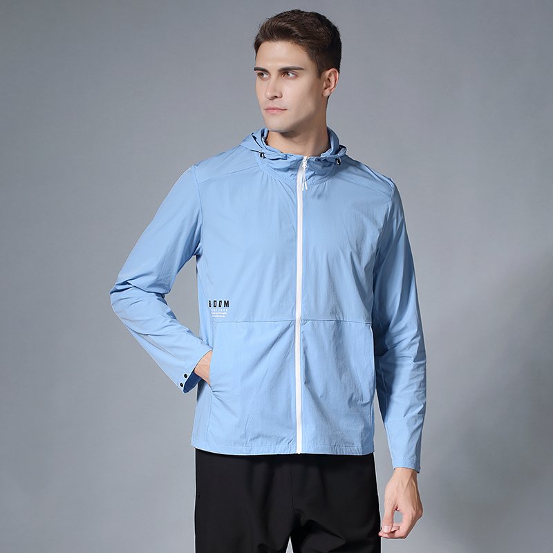 Mens Lightweight Windproof Jacket Hooded jackets for Men Hiking Cycling Travel XS-3XL