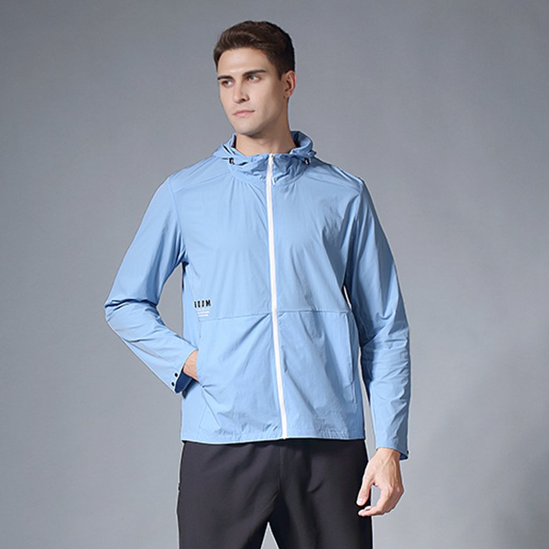 Mens Lightweight Windproof Jacket Hooded jackets for Men Hiking Cycling Travel XS-3XL