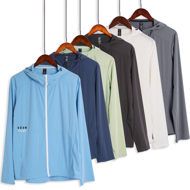 Mens Lightweight Windproof Jacket Hooded jackets for Men Hiking Cycling Travel XS-3XL