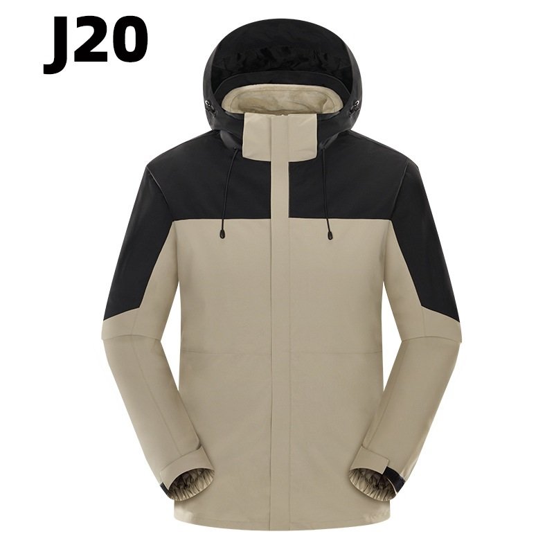 Classic Men's 3 in 1 Hiking Jacket Custom LOGO Warm Fleece Coat dropshipping Waterproof Windbreaker Outdoor Jacket for Men
