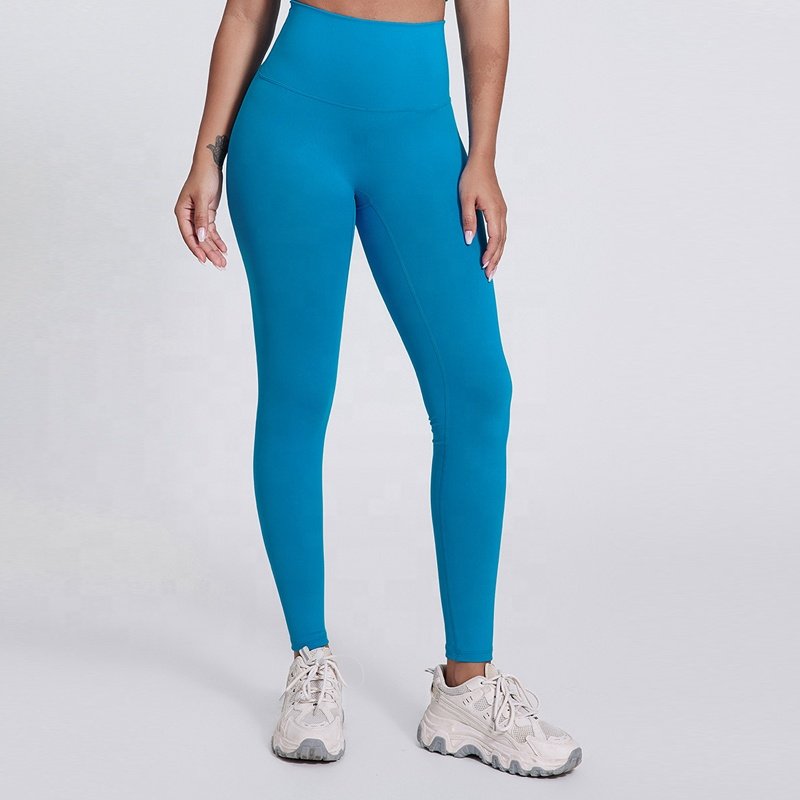 Solid Workout Leggings No Embarrassing Line Candy Color High Waist Tummy Control Leggings Buttery Soft Butt Lifting Yoga Pants