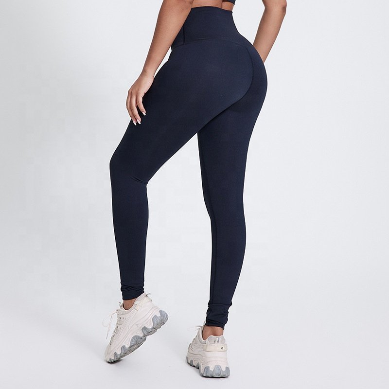 Solid Workout Leggings No Embarrassing Line Candy Color High Waist Tummy Control Leggings Buttery Soft Butt Lifting Yoga Pants