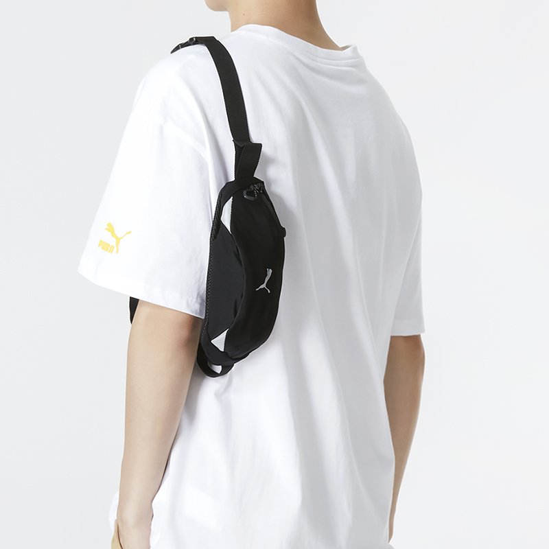 PUMA HIP-HOP MALE BAG, ONE-SHOULDER CHEST BAG, RECREATIONAL SLASHY BAG, SPORTS BACKPACK BAG, 078213