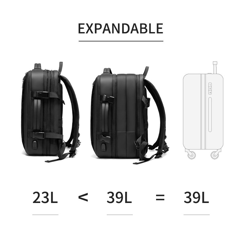 New Men Travelling Water Resistant Backpack USB Recharging 15.6 Inches Laptop Backpack With Anti-theft Lock