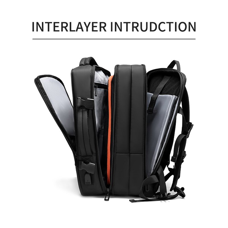 New Men Travelling Water Resistant Backpack USB Recharging 15.6 Inches Laptop Backpack With Anti-theft Lock