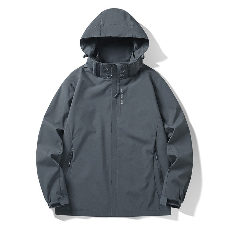 Aoyema Hot Sales Custom Outdoor Hooded Waterproof Windbreaker Hiking Sportswear Hooded Breathable Mountaineering Camping Jacket