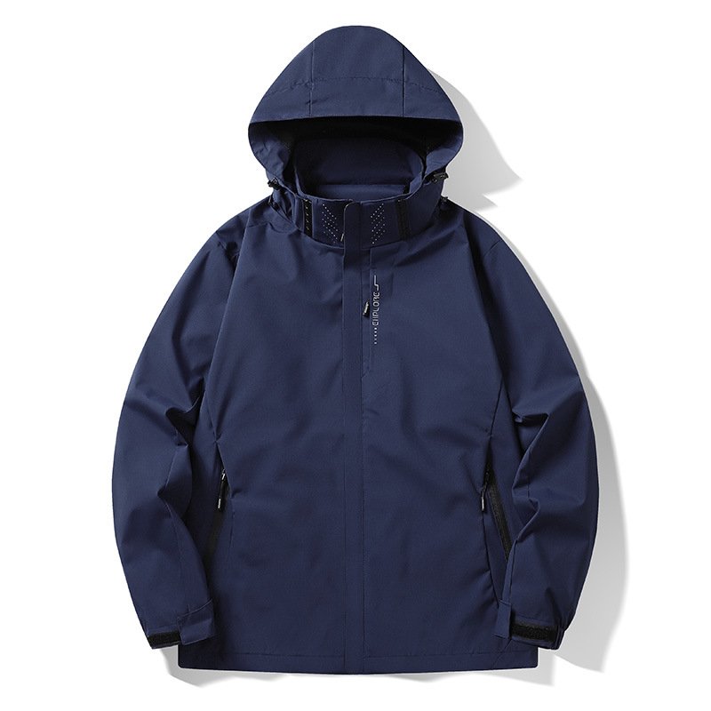 Aoyema Hot Sales Custom Outdoor Hooded Waterproof Windbreaker Hiking Sportswear Hooded Breathable Mountaineering Camping Jacket