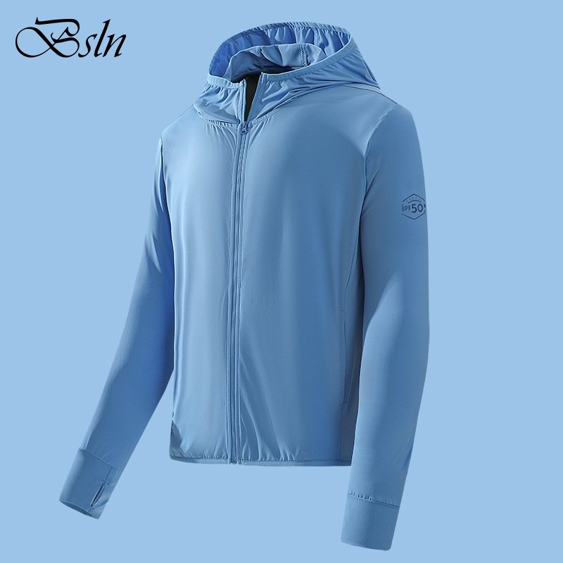 Ice Silk Hooded Fishing Sunscreen Clothing Men Women Breathable Skin Shirt Outdoor Cycling Hiking Sun Protection Jacket