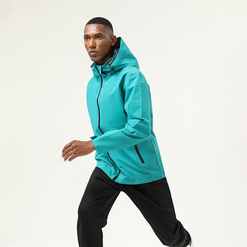 Custom Mens Lightweight Waterproof Soft Shell Jacket Coat Windproof Jacket with Hood Outdoor Golf Cycling Hiking Jackets
