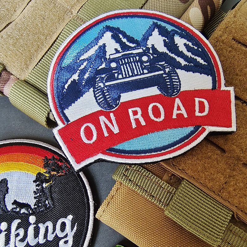 Outdoor Hiking Camping Campfire Embroidered Patches Badge