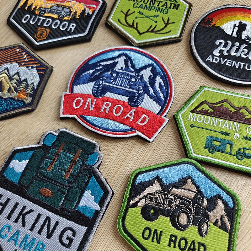 Outdoor Hiking Camping Campfire Embroidered Patches Badge