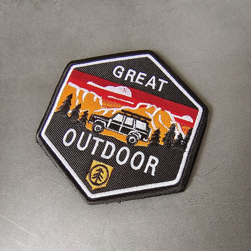 Outdoor Hiking Camping Campfire Embroidered Patches Badge