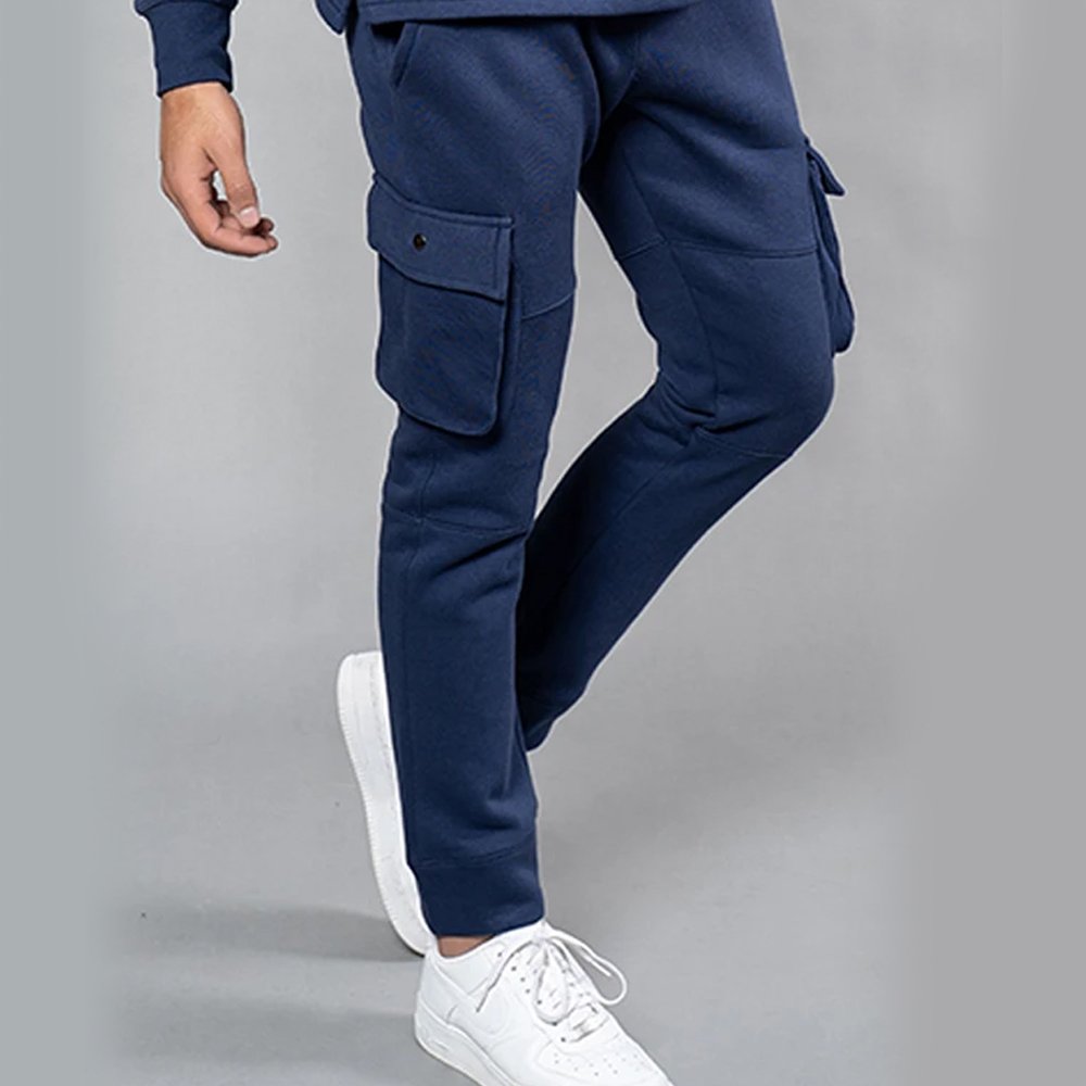 Men's Casual Cargo Pants Joggers Sports Pants Trousers Long Cargo Pants for Men with 6 Pockets