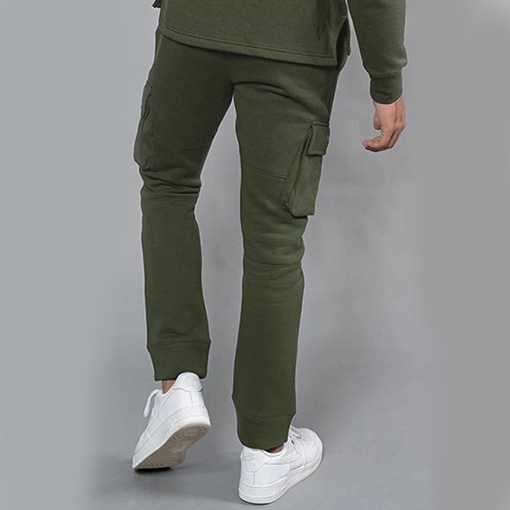 Men's Casual Cargo Pants Joggers Sports Pants Trousers Long Cargo Pants for Men with 6 Pockets