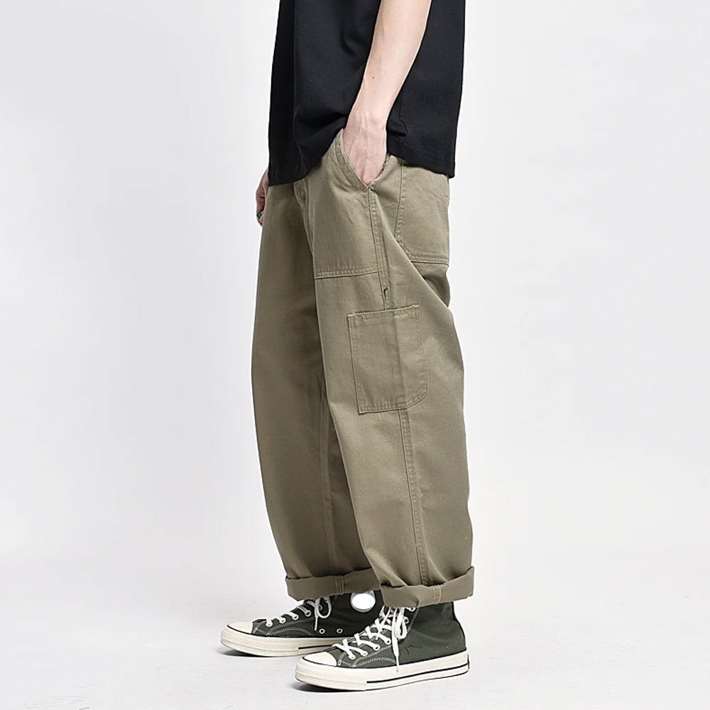 2024 High Quality Men Cargo Pants Summer Multi Pockets Straight Leg Regular Fit Cargo Pant Plus Size Cargo Pant