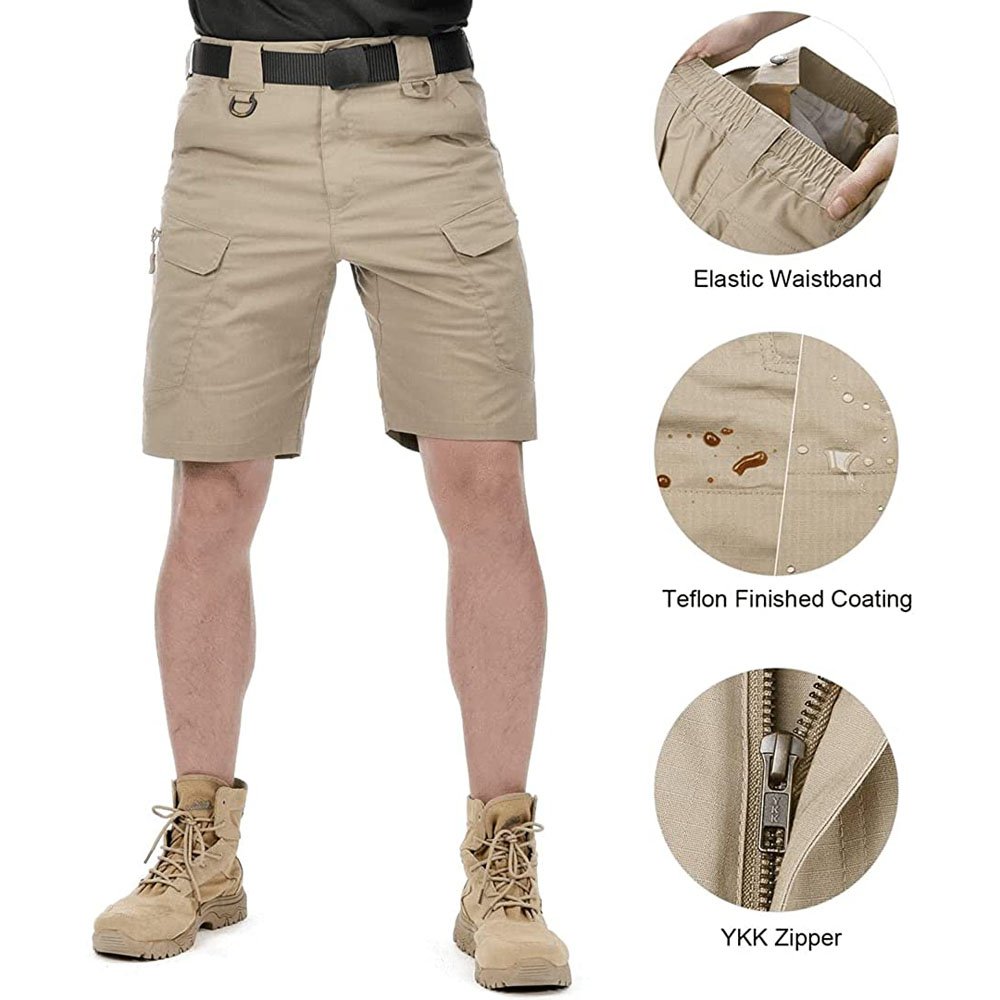 2023 Upgraded Waterproof Shorts Men's Cargo Shorts Relaxed Resistant Hiking Cycling Shorts For Outdoor Activity Pantalones