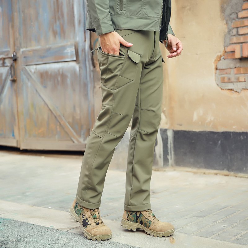 SIVI High Quality Tactical Cargo Workwear Clothing Olive Green Camouflage Uniforms Winter Softshell IX7 Tactical pants