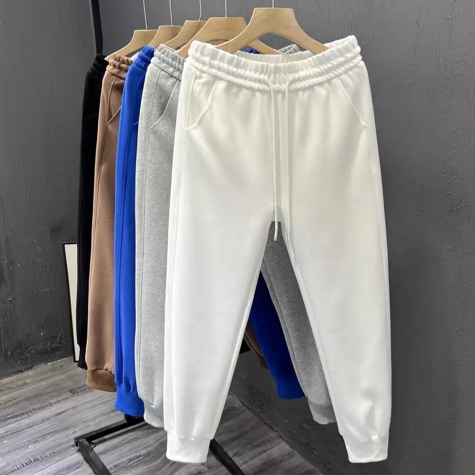 Men's Sweatpants with Ankle Ribbing and Zipper Pockets, Athletic Joggers for Workouts, Runs and Hikes