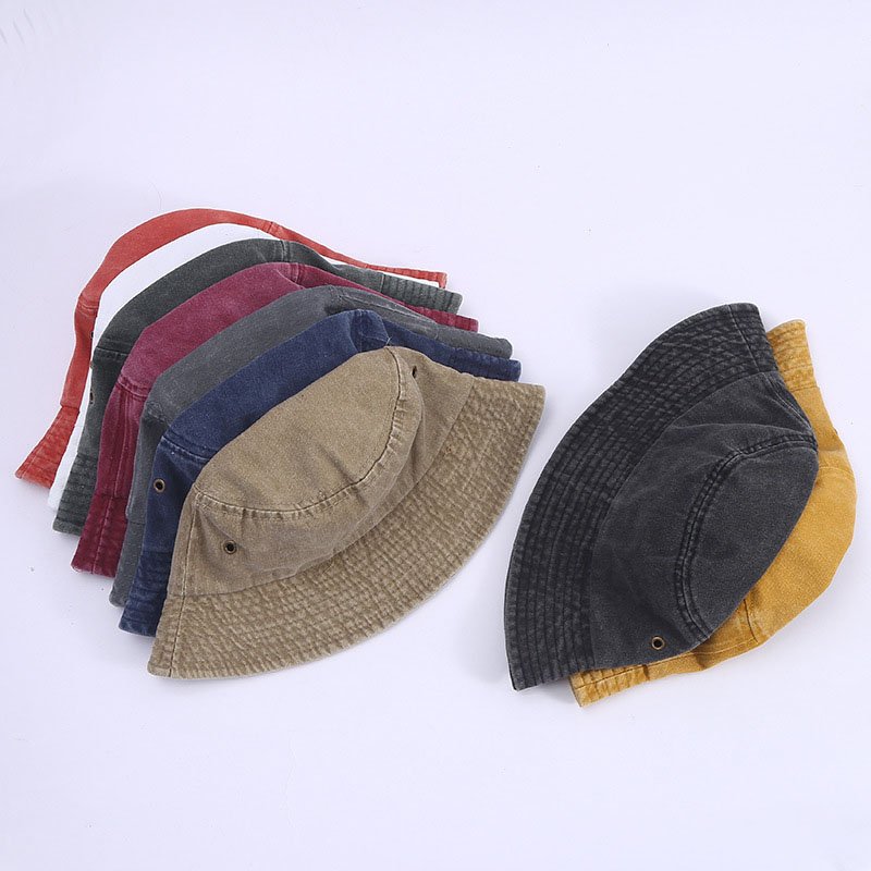 Europe and the United States cross the border to do old wash fisherman hat cowboy pot hat female sun shade all sun hat