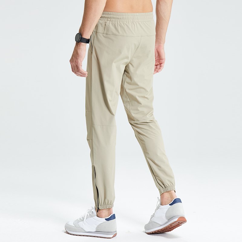 Men's Breathable Hiking Nylon Water-resistant Bottom Zipper Casual Trousers Sports Pants