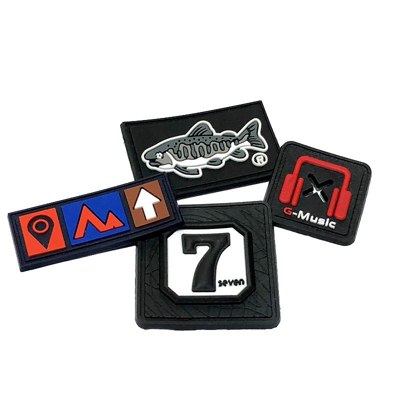 JT Factory FREE SAMPLE Custom PVC Patches Custom Logo Iron On Patches For Clothing Hiking Backpack