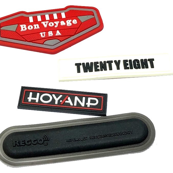 JT Factory FREE SAMPLE Custom PVC Patches Custom Logo Iron On Patches For Clothing Hiking Backpack