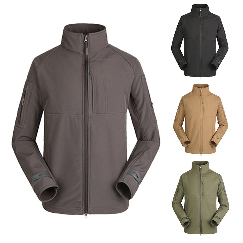China Clothing Factory Outdoor Hiking Men'S Fleece Softshell Jacket Windbreaker Waterproof Camo Tactical Softshell Jacket