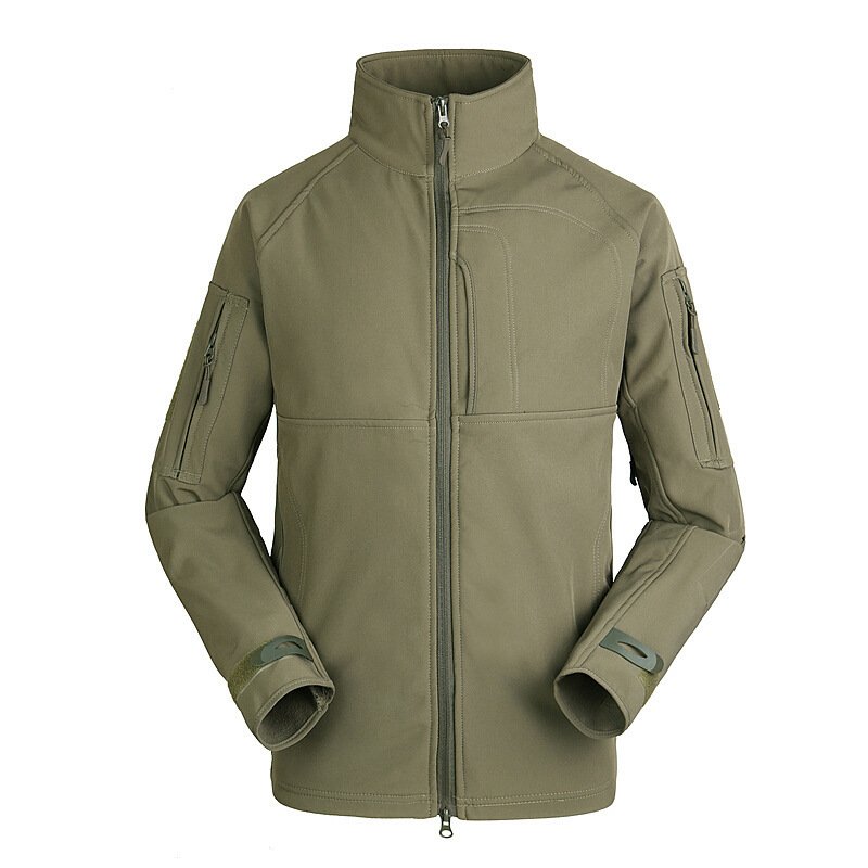China Clothing Factory Outdoor Hiking Men'S Fleece Softshell Jacket Windbreaker Waterproof Camo Tactical Softshell Jacket
