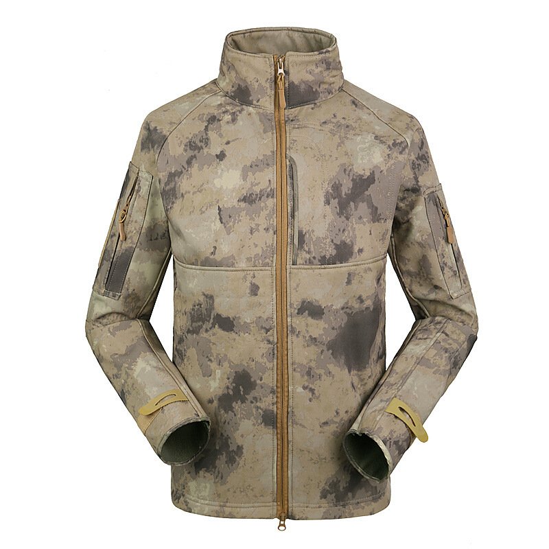 China Clothing Factory Outdoor Hiking Men'S Fleece Softshell Jacket Windbreaker Waterproof Camo Tactical Softshell Jacket