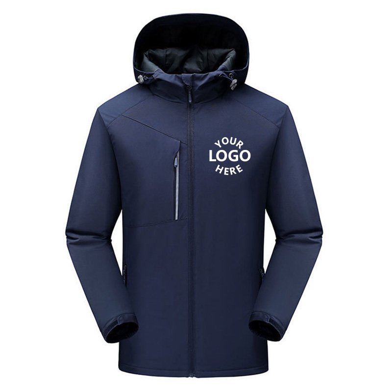 2022 custom winter utility waterproof windbreaker coat clothing hiking fleece hood softshell jacket for men