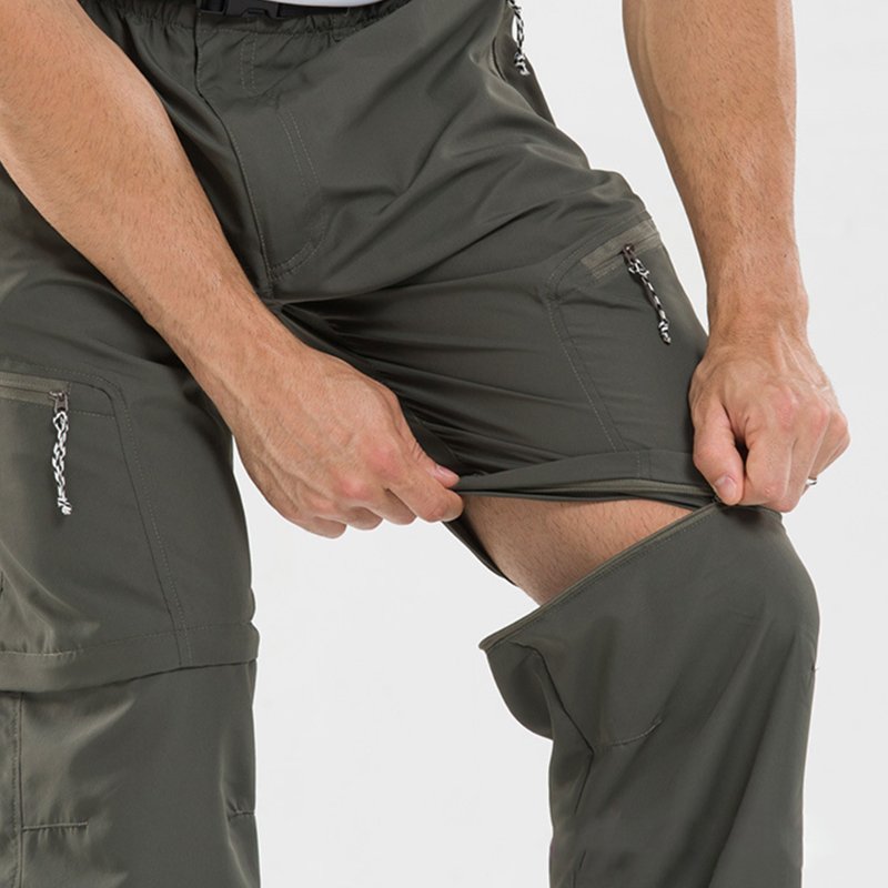 TONGYANG Summer Fishing Camping Men's Quick-drying Tactics Hiking Pants Men Removable Waterproof Outdoor Sports Pants