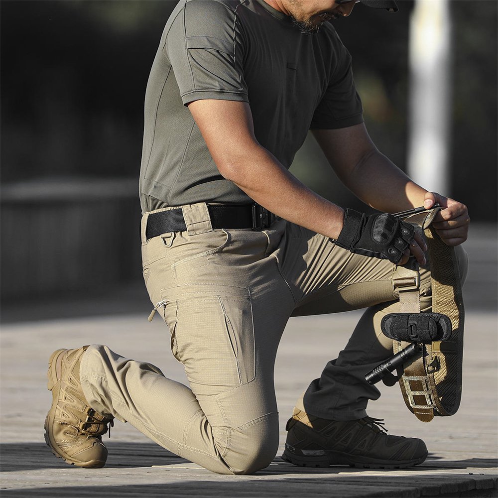 Men'S Clothing Pants Cargo Ix5 Tactical Pants Ripstop 6 Pocket Trouser Side Pocket Trouser Men Casual Kaki Trousers For Men