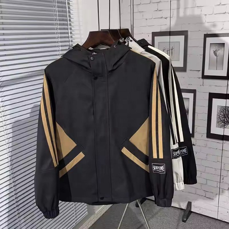 Wholesale Custom Winter Windbreaker Wholesale Men Plus Size Men's Jackets Plain Nylon Satin Bomber Men's Jackets