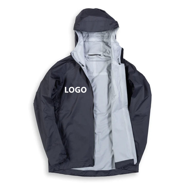 Sweatshirt Windproof And Waterproof Raincoat Customized Color Size Lightweight Customized Logo Men's Waterproof Jacket