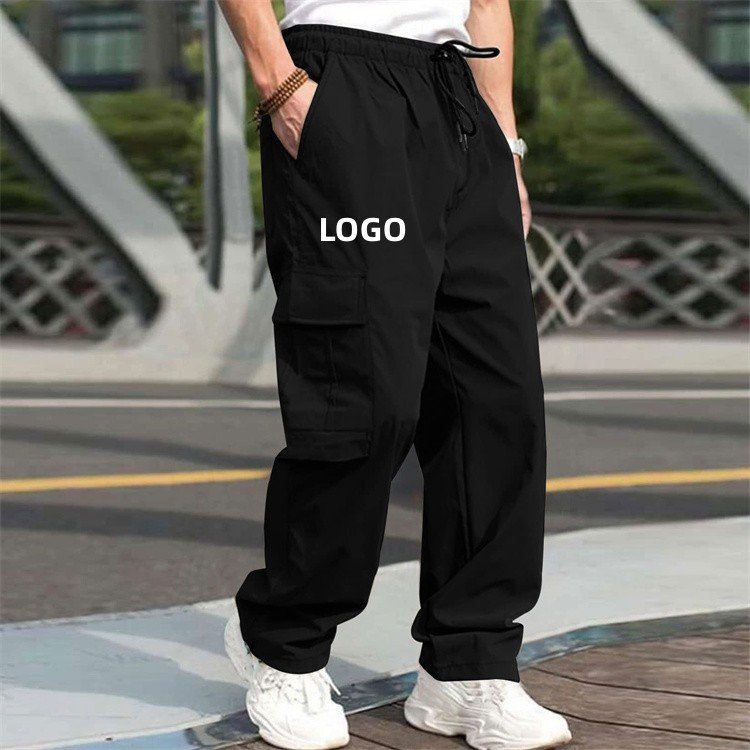 LH Mens Cargo Jogger Tactical Pants Mens Casual Multi Pockets Outdoor Quick Dry Pants For Men's Straight Winter Pants Trousers