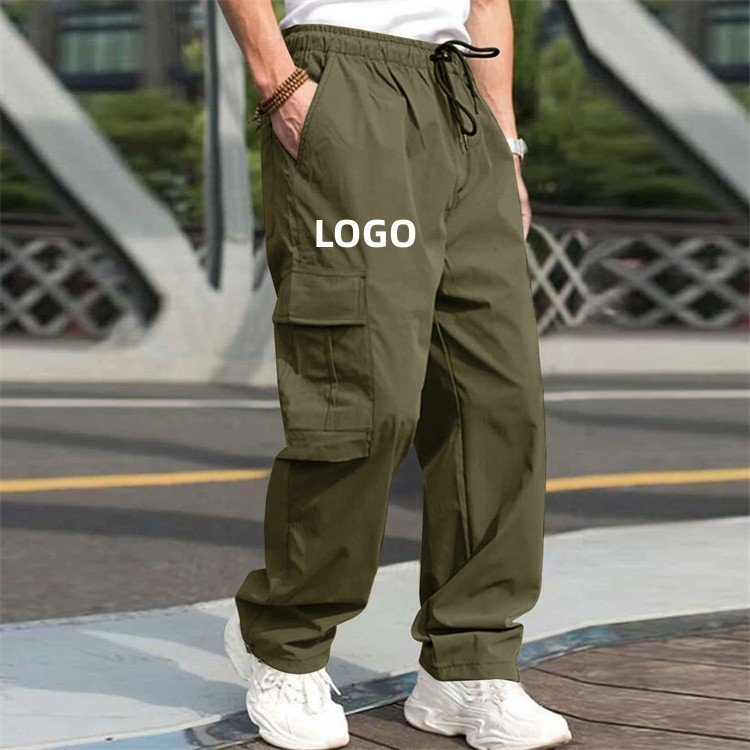 LH Mens Cargo Jogger Tactical Pants Mens Casual Multi Pockets Outdoor Quick Dry Pants For Men's Straight Winter Pants Trousers