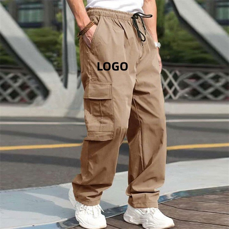 LH Mens Cargo Jogger Tactical Pants Mens Casual Multi Pockets Outdoor Quick Dry Pants For Men's Straight Winter Pants Trousers