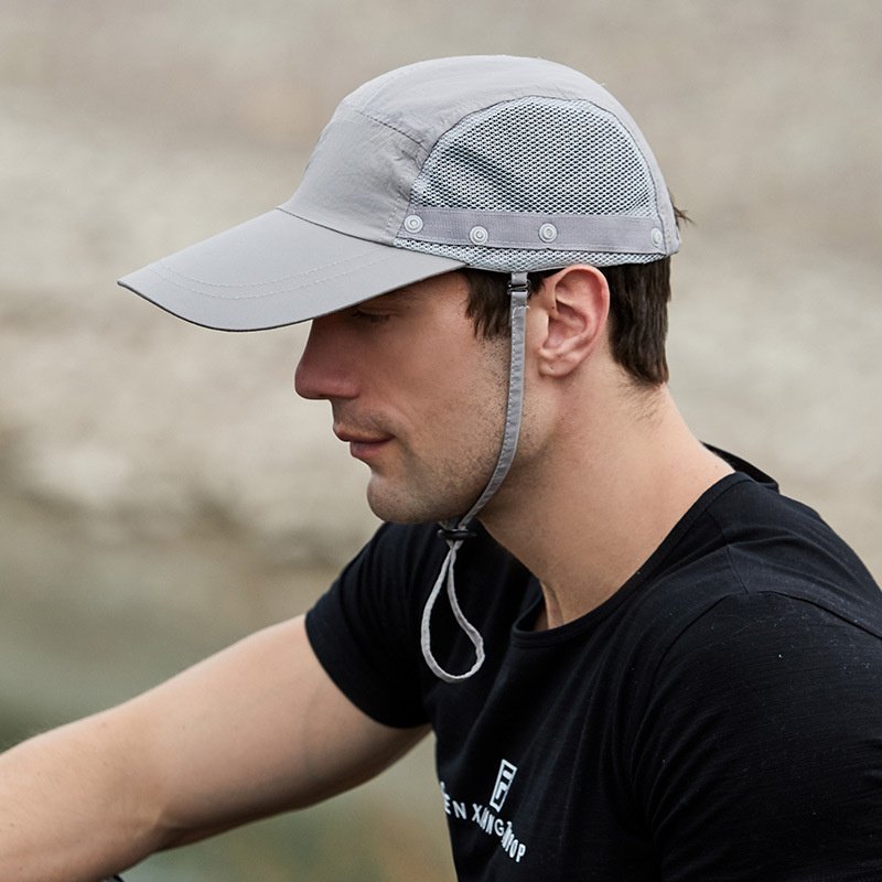 China Online Sales Summer Plain Mesh Breathable Outdoor Fishing Visor Unisex Waterproof Bucket Hat And Mask