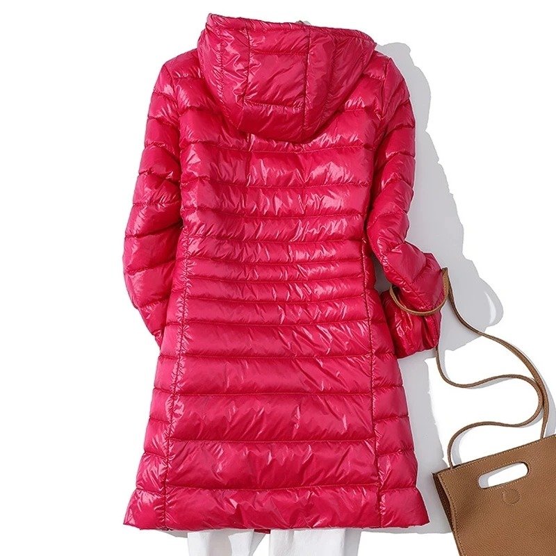 Wholesale Purple Stand Collar Zipper Casual Style Lightweight Cozy Extreme Womens Short Puffer Down Jacket Women Hooded