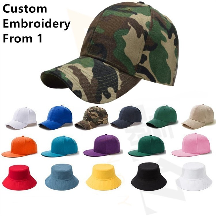 Hot Selling Camouflage Cap Hats Embroidery Logo Camo Tactical Baseball Cap