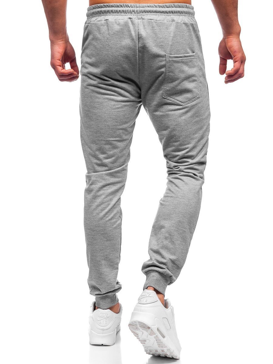 Custom mens slim fitness french terry cotton jogger track pants casual puff print plus size trousers
